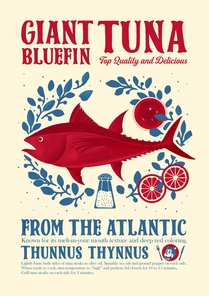 Tuna kitchen print von Dionisis Gemos