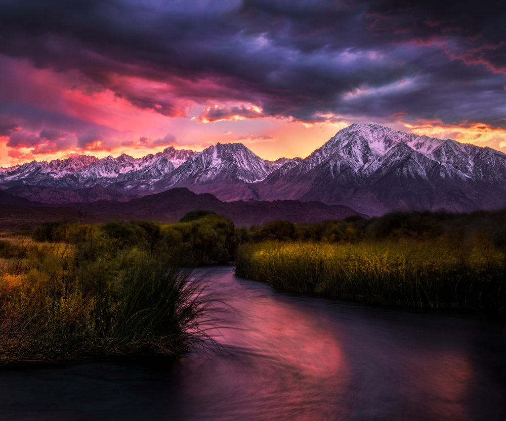 Owens River Alpenglow von Doug Solis