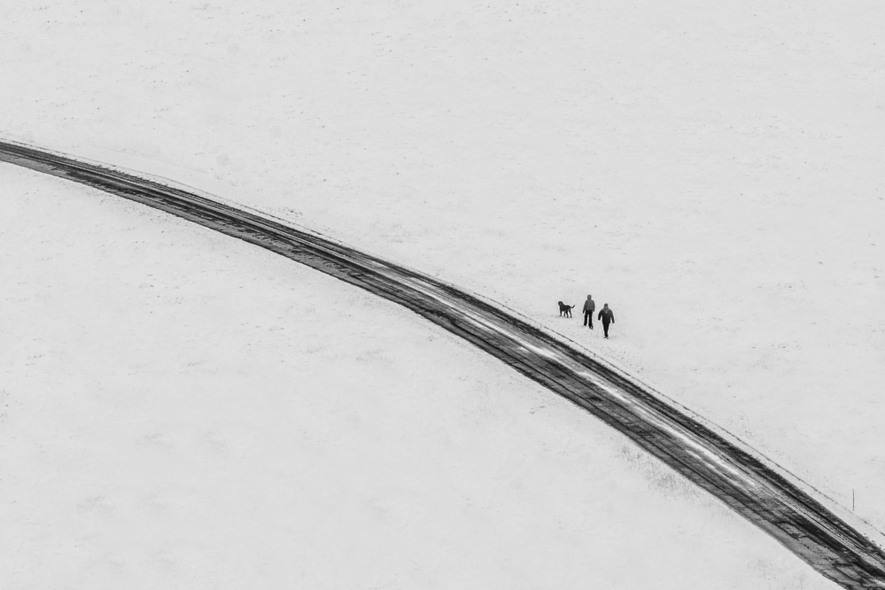 Way in winter von Dragan Lapcevic