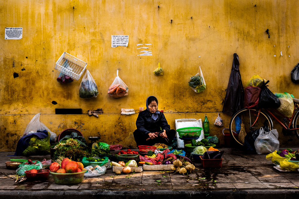 Hanoi street market von Dragan Tapshanov