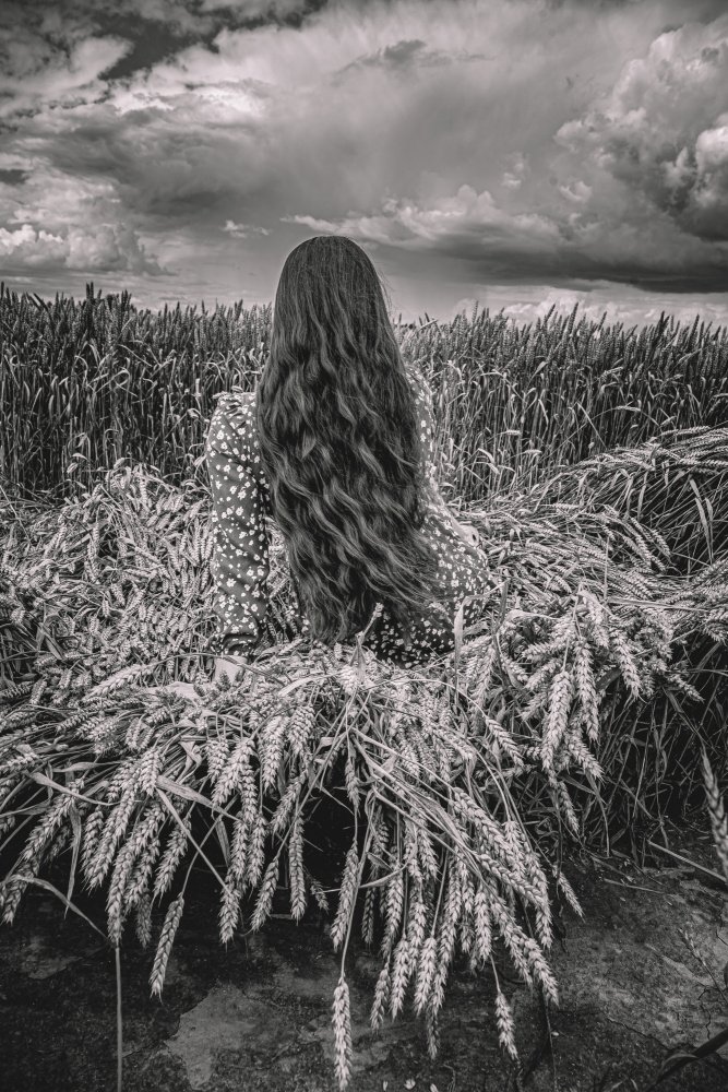 Hair in field von Dzintra Zvagina