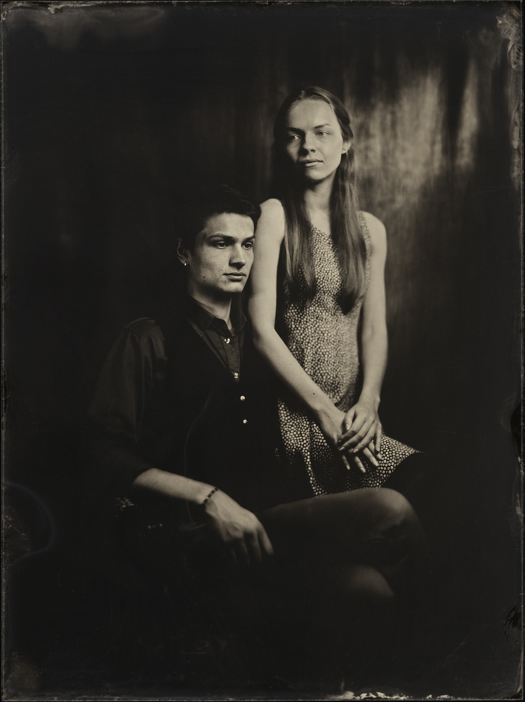 Mare Intus and Julia,Wet plate collodion 18x24cm von Dzmitry Az