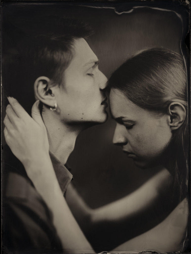 Mare Intus and Julia,Wet plate collodion 18x24cm von Dzmitry Az