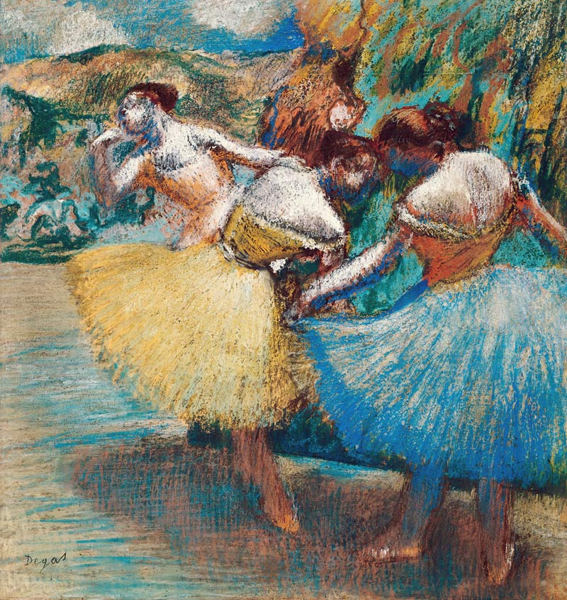 Drei Tänzerinnen von Edgar Degas