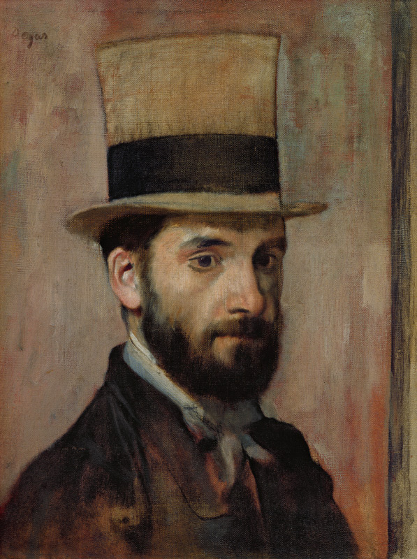 Portrait of Leon Bonnat (1833-1922) von Edgar Degas