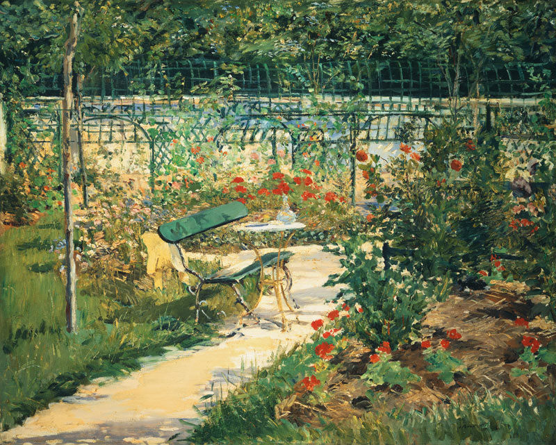 The Bench, The Garden at Versailles von Edouard Manet