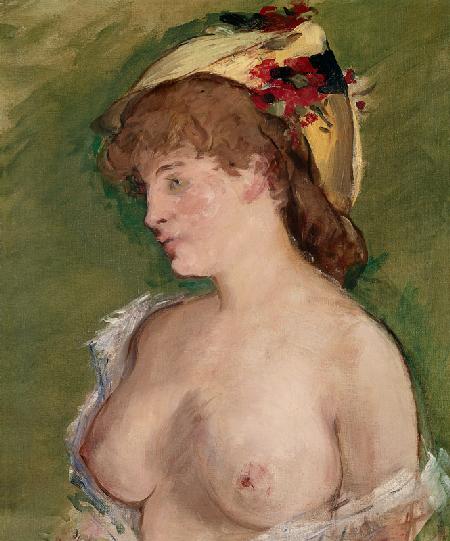 Manet/Blonde mit entbloessten Bruesten/1878