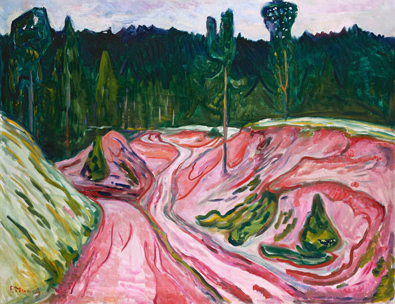 The Thuringian Forest von Edvard Munch