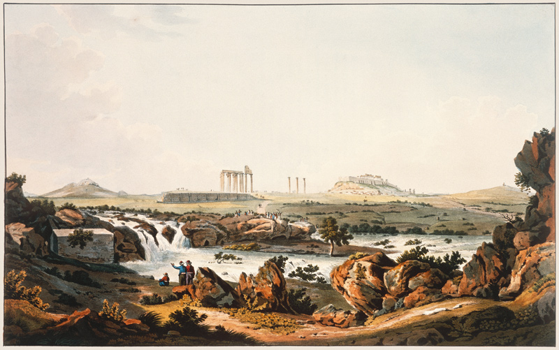 Athen vom Ilissos von Edward Dodwell