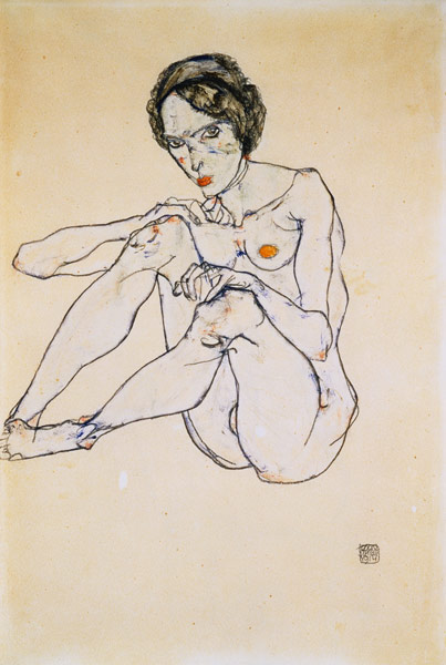 Frauenakt. von Egon Schiele