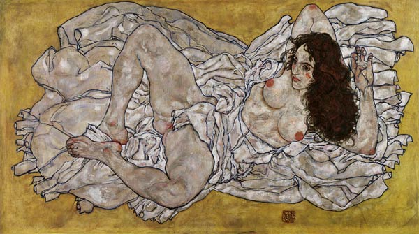 Liegende Frau von Egon Schiele