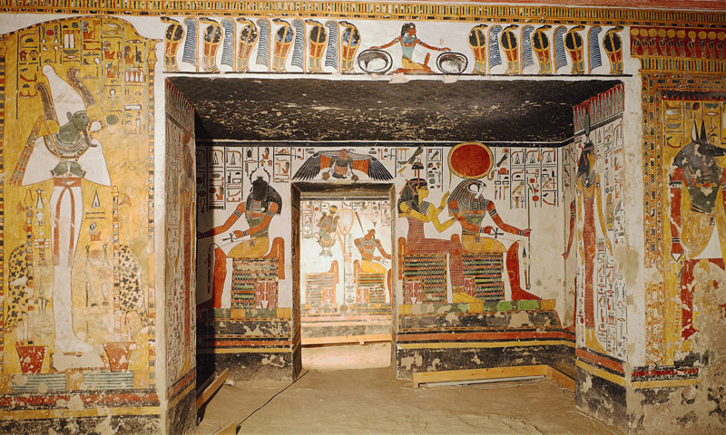 Two rooms from the Tomb of Nefertari (photo) von Egyptian