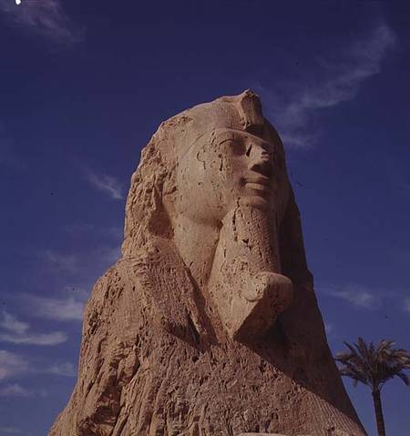 Alabaster Sphinx, New Kingdom, probably from the reign of Amenhotep II von Egyptian