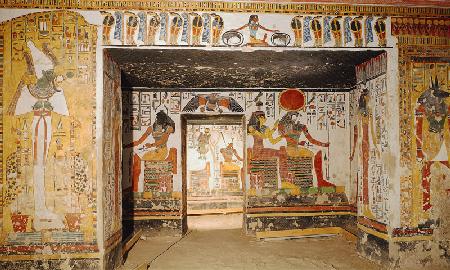 Two rooms from the Tomb of Nefertari (photo)