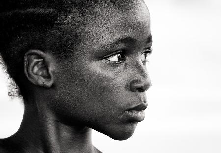 Benin, young girl