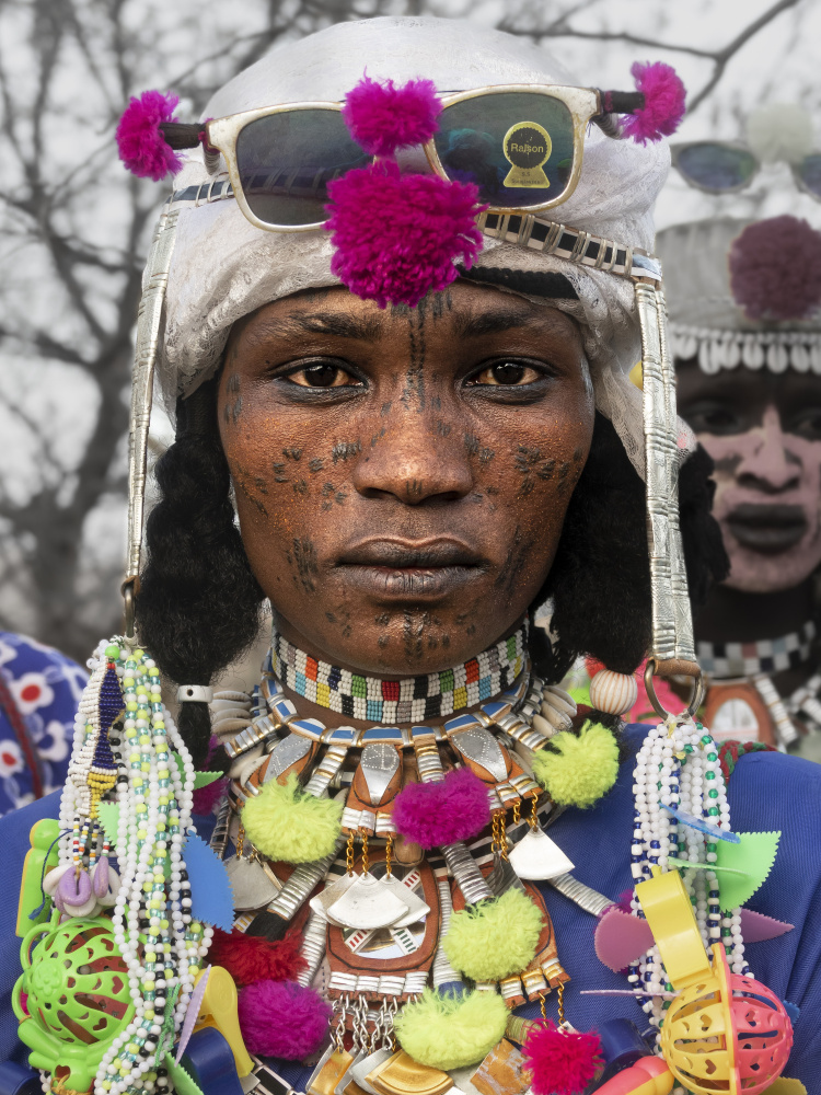 ready for the Gerewol at Niergui refugee camp, Tchad- von Elena Molina