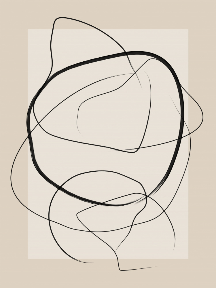 Soft Abstract Lines Art von Elena Ristova