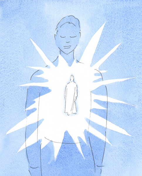 By the Holy Spirit, Christ is present in the baptised persons soul, shining out His love and wisdom, von Elizabeth  Wang