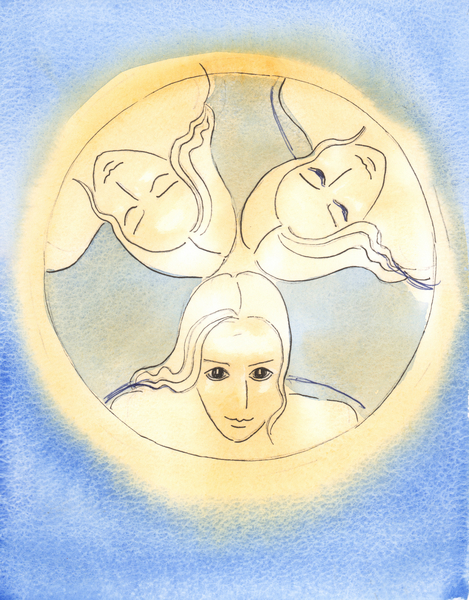 By this image, the Lord has provided a reminder that the Three Divine Persons are One God - Holy and von Elizabeth  Wang