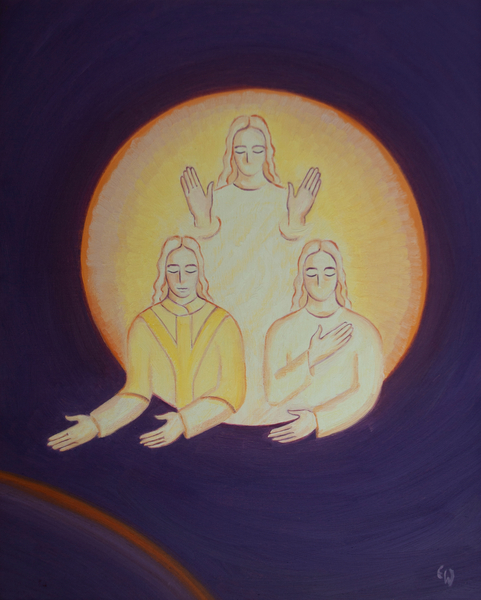 Christ asks how many of us on this earth below truly love the Persons of the Holy Trinity von Elizabeth  Wang