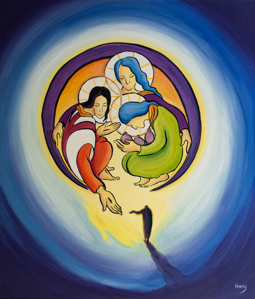 Through repentance and faith in Christ we allow Him to draw us into the heart of the Holy Trinity von Elizabeth  Wang