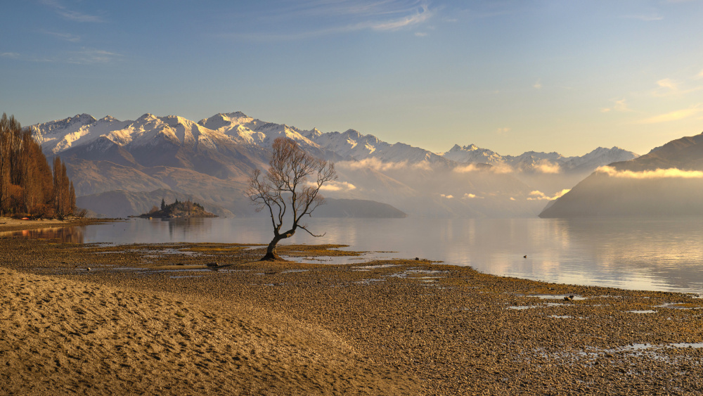 Morning light at Wanaka von Emanuel Papamanolis