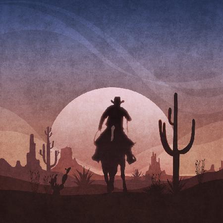 Cowboy Sunset