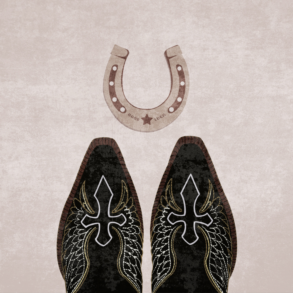 Cowboy Boots and Horseshoe von Emel Tunaboylu