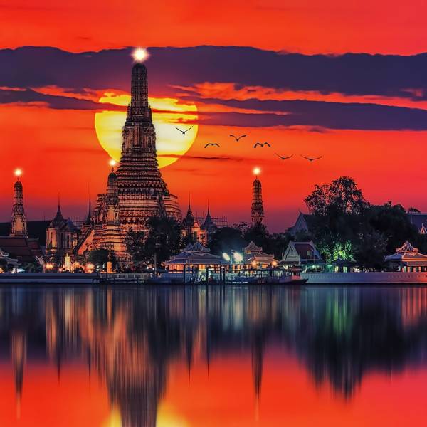 Bangkok Sunset von Emmanuel Charlat