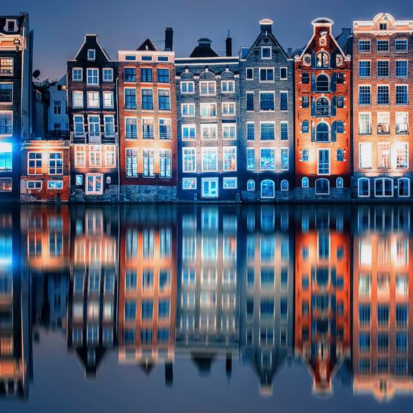 Damrak Reflection von Emmanuel Charlat