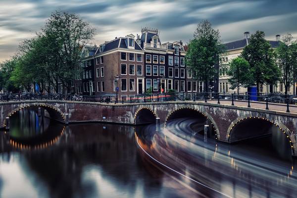 Evening in Amsterdam von Emmanuel Charlat