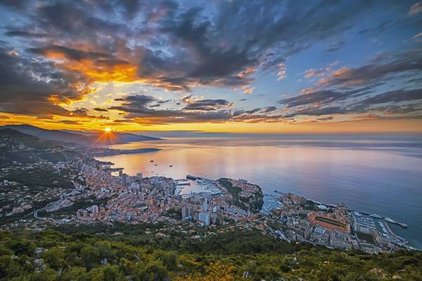 Monaco Sunrise von Emmanuel Charlat