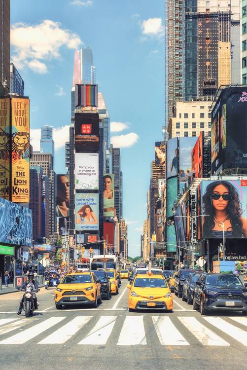 Street In Times Square von Emmanuel Charlat