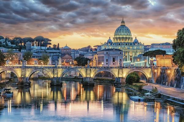 Sunset In Rome City von Emmanuel Charlat