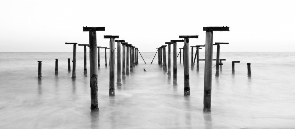 old pier and dramatic seascape von engin akyurt