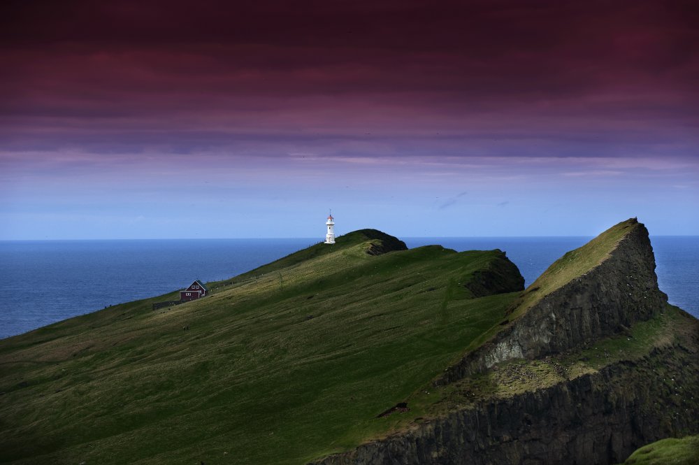 The lighthouse on Mykines holmur von Erik Engström