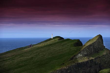 The lighthouse on Mykines holmur