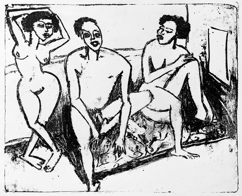 Drei Akte von Ernst Ludwig Kirchner