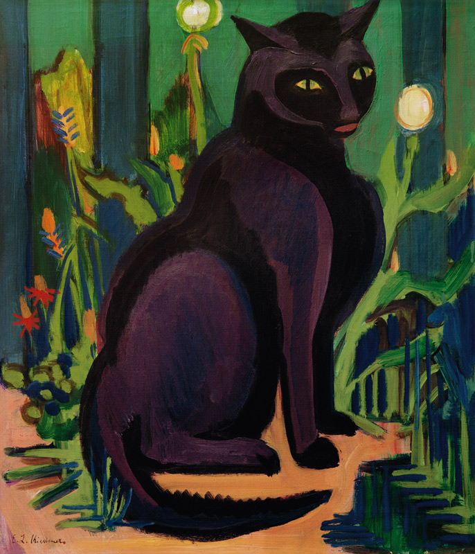 Schwarzer Kater von Ernst Ludwig Kirchner