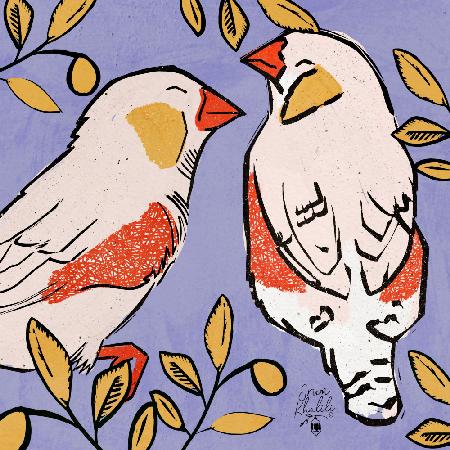 Finch   Love Birds   Purple Background  2.png