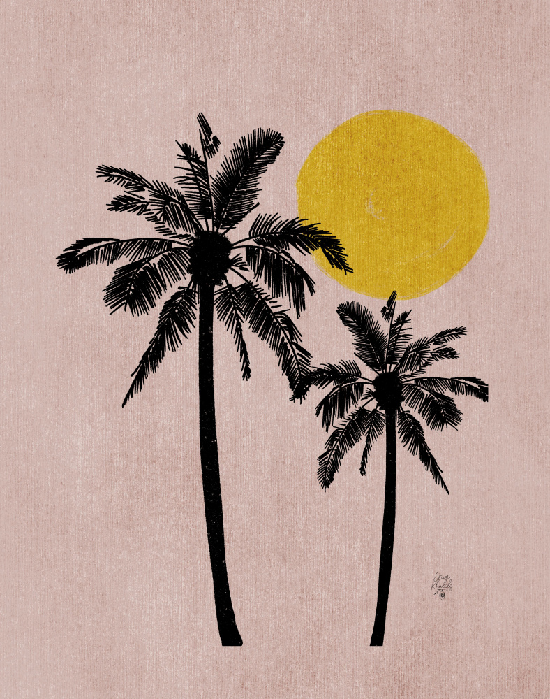 Pink Bg Palm Tree Erum Khalili.png von Erum Khalili