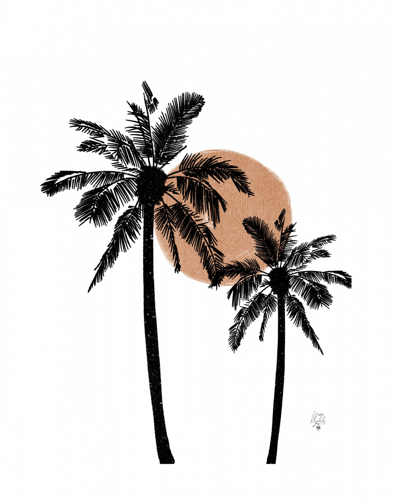 White Background Palm Trees Erum Khalili.png von Erum Khalili