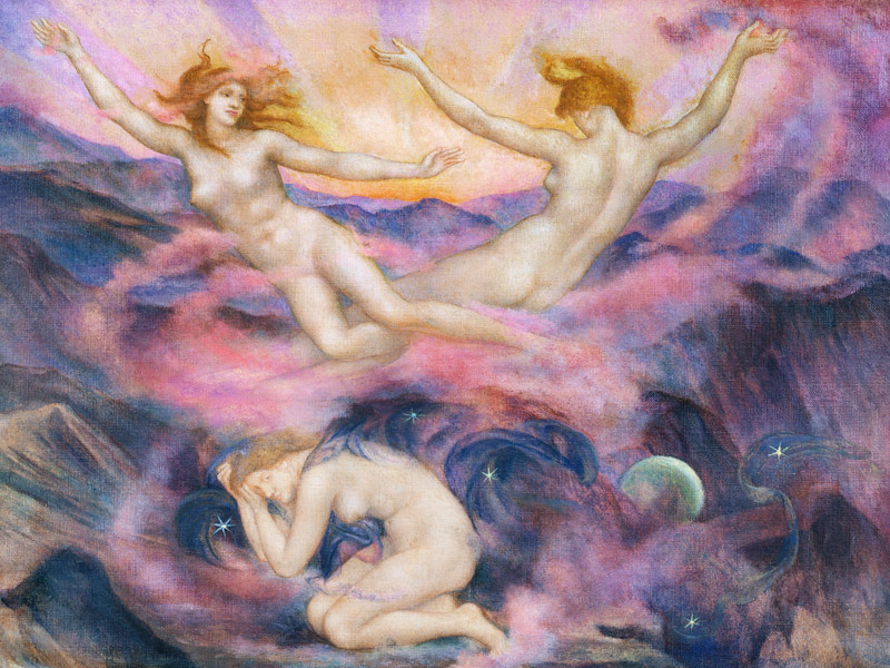 Night and Dawn von Evelyn de Morgan