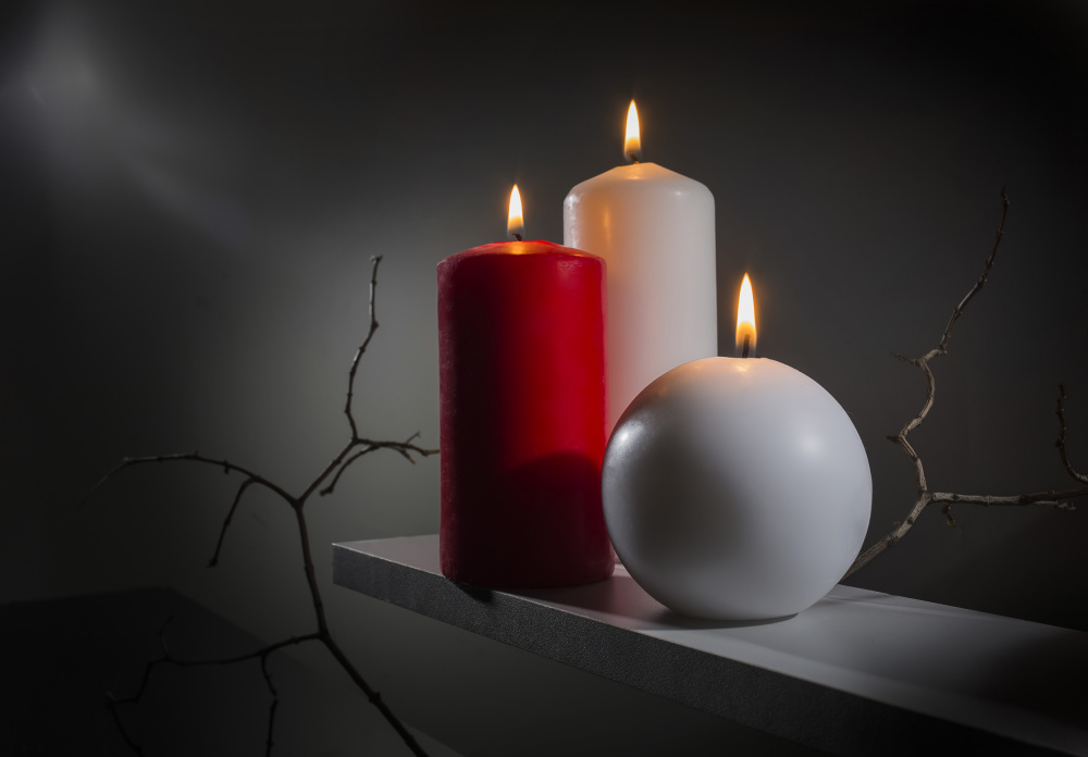 &quot;Three candles&quot; von Evgeniy Popov