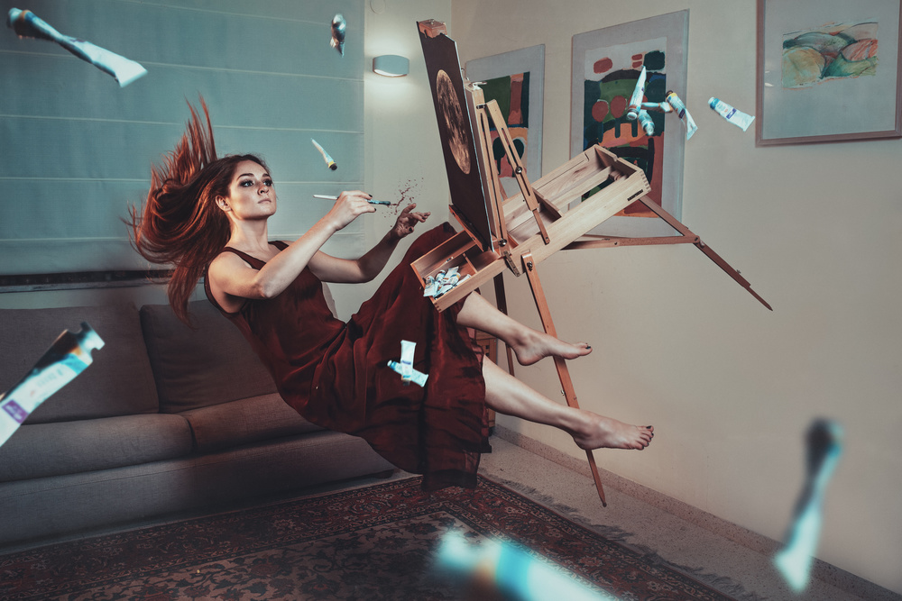 Flying painter von Evgeny Loza