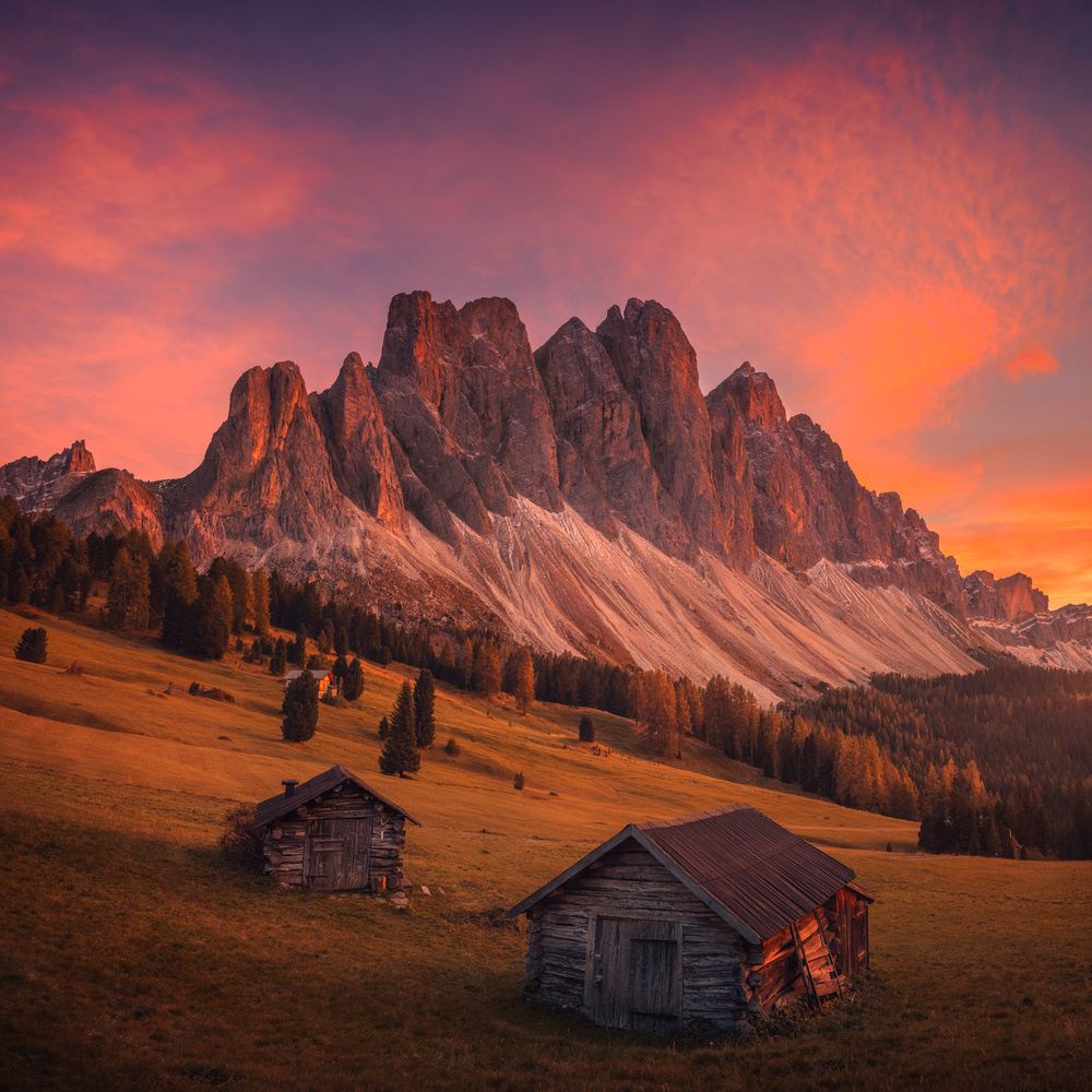 Cabins In The Dolomites von Federico Penta