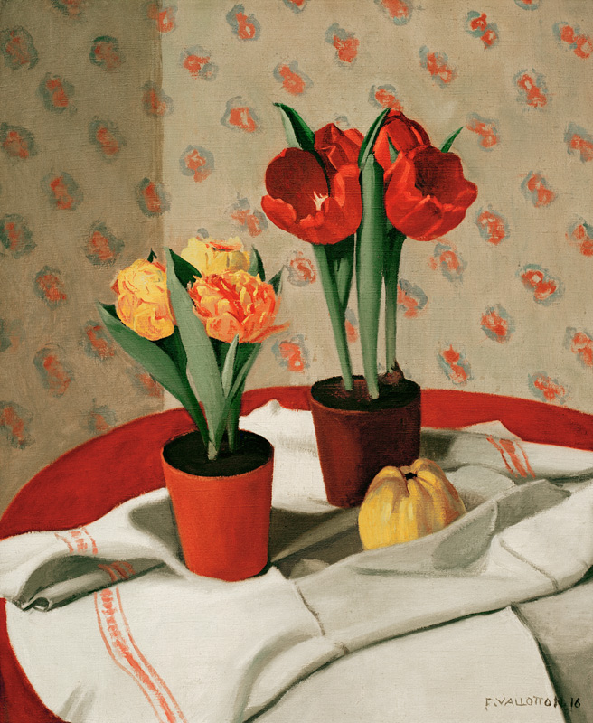 F.Vallotton /Still Life:... Tulips von Felix Vallotton