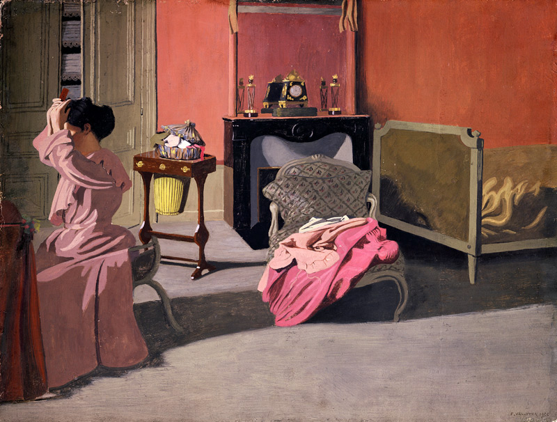 Woman doing her hair von Felix Vallotton