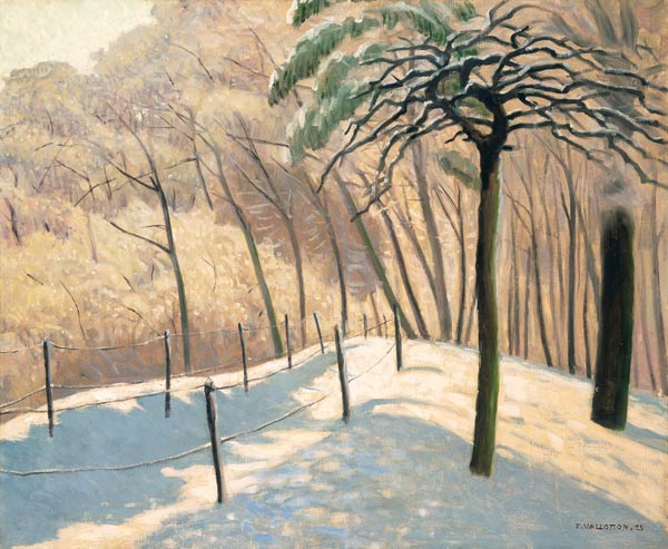 Schneelandschaft im Bois den Boulogne von Felix Vallotton