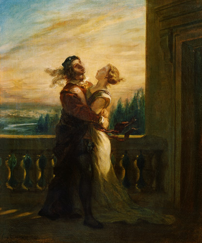 Romeo und Julia. von Ferdinand Victor Eugène Delacroix